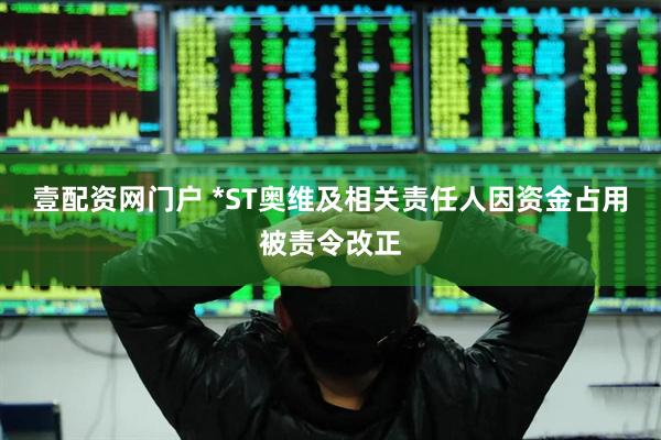 壹配资网门户 *ST奥维及相关责任人因资金占用被责令改正