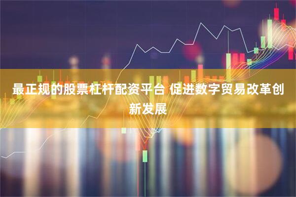最正规的股票杠杆配资平台 促进数字贸易改革创新发展